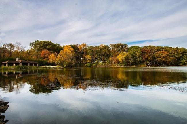Photo of the lake in Spotsylvania. Our vacation rentals in the Wilderness Presidential Resort are the perfect Virginia getaway for beautiful scenes such as this.